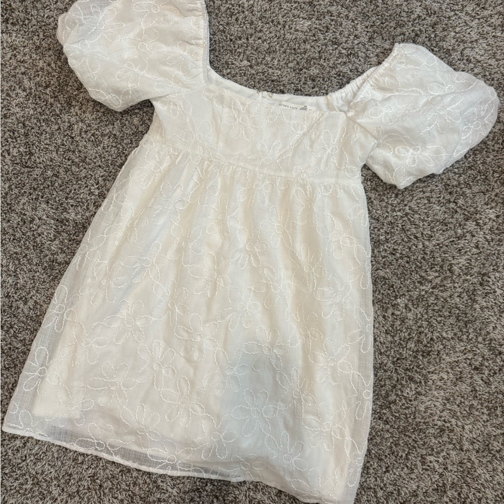 Altar'd State Ivory Textured Dress